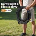 2025 Upgraded 50FT Non-Expanding Garden Hose, Lightweight, Flexible Ultra-Light Water Hose, Burst-Resistant, Lead-Free, Anti-Kink, High-Pressure