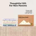 Organic Burp Cloths Baby Boy & Girl - 5-Pack Super Absorbent Cotton Burping Cloths for Babies, Soft & Plush Newborn Spit Up Rags, Infant Towels for Milk Spit Up, Unisex, Large 21" x 10" (Dreamers)