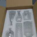 UPBUD Clear Glass Bud Vases Set of 12, Mini Flower Vase for Centerpieces, Small Vases in Bulk for Wedding Decorations, Vintage Vase for Baby Shower, Party, Recepetion, Home Table Décor