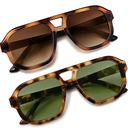 livho Trendy Polarized Square Aviator Sunglasses Women Men Square Eyewear Frame, Retro Sun Glasses for Women Men 2025 Shades