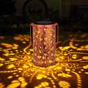Homemory Butterfly Solar Lanterns Outdoor Waterproof, Birthday Gifts for Women Mom Grandma, LED Solar Lights Metal Decoration Outside for Yard, Patio, Backyard, Porch, Lawn