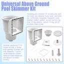 Above Ground Pool Skimmer,Thru-Wall Skimmer,Above Ground Pool SkimmerWith AccessoriesOpening Width 6 Inches,Compatible With All Standard Pool Wall Openings,Replace SP1091LX Above Ground Pool Skimmer