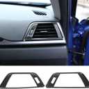 Acouto Side Air Conditioning Vent Trim Covers Fit for 3 Series F30 2013-2018 Car Interior Air Outlet Vent Frame Cover Left and Right Trim Decorative Sticker ABS Carbon Fiber