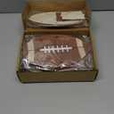 6 Pcs Wooden Centerpieces for Tables Baby Shower Decorations Tabletop Boxes Party Favor for Birthday Baby Shower Wedding Garden Tea Party(Football)