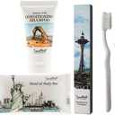 Hotel Toiletries Amenities Travel Size Massage Cleaning Soaps in Bulk 1.0 Shampoo & Conditioner 2 in 1,Boxed Toothbrush Toothpaste Individually Wrapped 20 Set