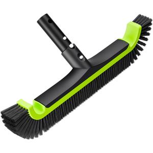 Sepetrel Upgrade Pool Brush Head for Cleaning Walls,Heavy Duty Inground/Above Ground Swimming Pool Scrub Brushes,Suitable for Various Harsh Environments (UPGRADE CURVED EDGE)