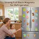 Fridge Magnets,43Pcs Farm Animals Cute Magnets for Refrigerator Whiteboard,Full Back Magnet Animal Magnets Gifts for Girls and Boys