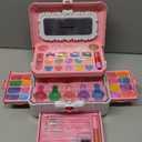 Kids Makeup Sets for Girls Toys - Washable Makeup for Kids with Mirror, Real Dressing Table with Stand, Princess Play Makeup Kit Perfect for 3 4 5 6 7 8-12 Year Old Girls Birthday & Christmas (Pink)