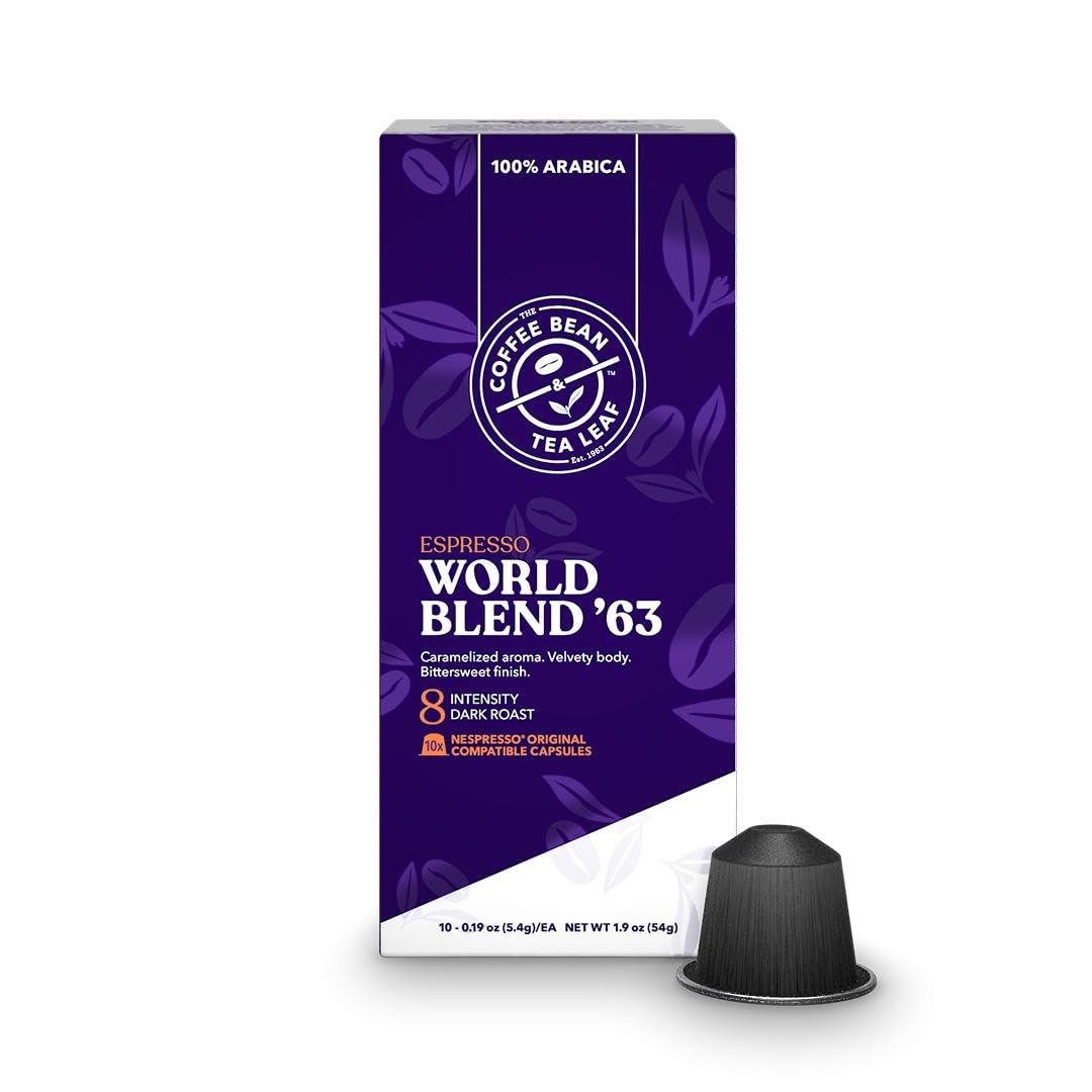 CBTL Espresso Original Compatible Coffee Pods, Capsules, World Blend (Medium Roast),10ct