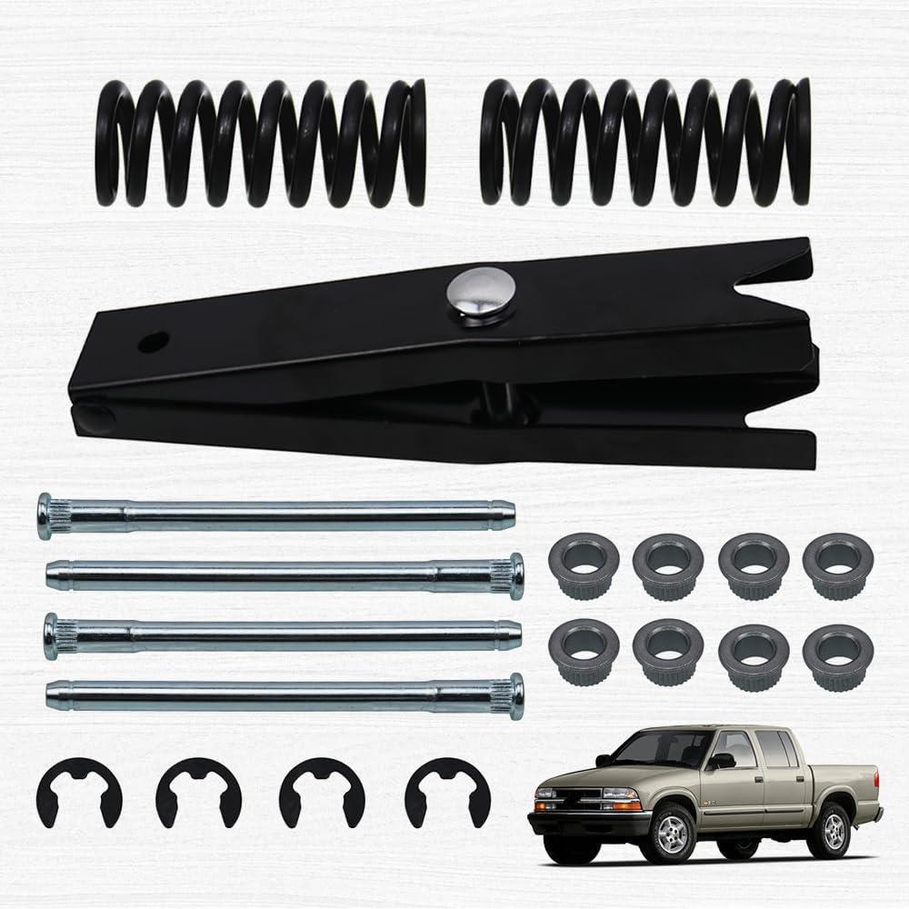 RULLINE Complete Door Hinge Repair Kit Compatible with 94-04 Chevrolet Blazer - Includes Tool, Spring, and Pins