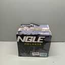 TRIANGLE Full Face Motorcycle Helmets,Off-Road Motocross Helmet for Men & Women,Dual Visor with Internal Tinted Sunshield,Open Face 3/4 Adult Racing Helmet DOT Approved(XXL) (Black White)