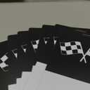 25 Sets Racing VIP Pass Cards with Racing Lanyards Bulk PVC VIP Pass Cards with White and Black Lanyards for Event Gamer Race Car Theme Birthday Party Fast One Party Supplies (Black)