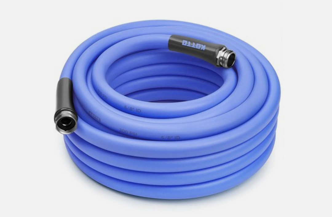 5/8 in. Dia x 100 ft. Heavy Duty Garden Hose, High Flow, Lightweight, Leak-Proof, Flexible Water Hose, Blue