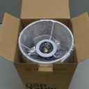 Yarra-Decor Bedside Lamp with USB Port - Touch Control Table Lamp for Bedroom 3 Way Dimmable Nightstand Lamp with Round White Fabric Shade for Living Room, Dorm, Home Office (LED Bulb Included)