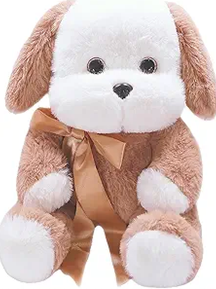 Uoozii Warmable Dog Stuffed Animal - Microwavable 12" | 2 Pounds Unscented Weighted Stuffed Animals Non-Shedding Dog Plush Coolable & Heatable Warm Gifts for Kids & Adults