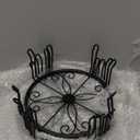 Tosnail 5 Pack Metal Plant Stands for Indoor and Outdoor, Planters Flower Pots Holder, Beverage Dispenser Stand, Pumpkin Short Stand, Double Braces Legs