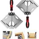 WETOLS Corner Clamp for Woodworking 2PCS 90 Degree Right Angle Clamp with Adjustable Aluminum Alloy Swing Jaw, Single Handle Clamps for Woodworking, Photo Framing, Gifts for Men Dad