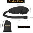 TEPENAR Hair Dryer Bonnet Attachment: Upgraded Extra Large Hooded Dryer Adjustable Hair Dryer Caps - Easy to Use for Natural Curly Textured Hair Care Styling Fast Drying - Black