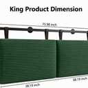 King Headboard only, Wall Mounted Headboard for Adjustable Bed, Hanging Head Board for King Size Bed Upholstered Headboard Cabeceras De Cama for Bedroom, Dorm, Guest Room, Green