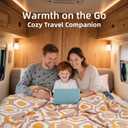 Boho Knit Throw Blanket  51"x67" Cozy & Lightweight (2.09lb) SouthwesternTassel Perfect for Sofa, Camping & WFH Stylish Home Decor, Machine Washable & Gift (Yellow, Kinted)