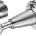 Door Stopper, 2 Pack Magnetic Door Stop, Soft-Catch Magnetic Door Catch, Door Hold Open, Stainless Steel, Brushed Satin Nickel Chrome, Hold Your Door Open Softly, Wall Mount, 2 Pack for Wide Doors