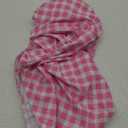Floerns Girl's Gingham Print Ruched Cut Out Knot Front One Piece Swimsuit (Hot Pink, 10y)