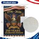 250 Anniversary Usa Garden Flags for Outside, 250 Anniversary USA Flag 1776-2026 Commemorative Patriotic Yard Sign Outdoor Banner Yard Sign 4th of July Decorations Double Sided Waterproof 250 Year American Flag 28x40 Inch