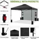 Tunbne 12X12 Pop Up Canopy Tent Outdoor with 1 Sidewalls, One Push Setup
