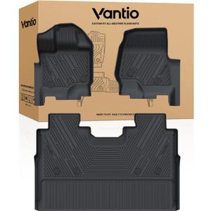 Floor Mats for F150 Ford 2015-2025 2026 and F150 Lightning 2022-2025 2026 SuperCrew with Bucket Seats(Without Rear Fold Flat Storage Box), Custom Fit TPE All Weather Floor Liners