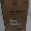 SWINHOM 3 Inch King Memory Foam Mattress Topper, Ventilated Foam Topper with Cooling Cover, Mattress Pad with 18'' Deep Pocket, White