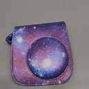 Phetium Instant mini 12 Camera Protective Case Compatible with Instax Mini 12 11,PU Leather Bag with Pocket and Adjustable Shoulder Strap (Starry Purple)