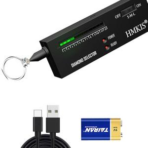 Diamond Tester Pen, Professional Jewelry Diamond Selector Diamond Selector for Novice and Expert (Non-Rechargeable)