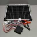 Voltset 12V Solar Battery Charger - 20W Waterproof Solar Power Trickle Charger Battery Maintainer Tender with Smart Charge Controller - Solar Panel Kit for Car RV Boat Marine Trailer Automotive