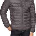 Amazon Essentials Men's Packable Lightweight Water-Resistant Puffer Jacket (Also in Big & Tall) (3X-Large Big, Grey)