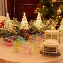 MOONET 25Pcs 2.64in Christmas Decoration Balls Shatterproof Colored Transparent Ball for Festival Wedding Home Party Decors Xmas Tree Hanging