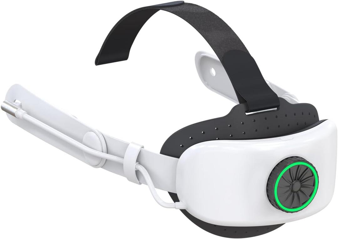 BUSQUEDA Comfort Head Strap with Battery for Meta Quest 3,8000Mah Elite Strap Battery Pack Extend 7 hrs Playtime, Adjustable Lightweight Headset Strap Accessories Replacement for Oculus Quest 3