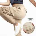 smawell Women's Hiking Cargo Pants Quick Dry Water Resistant Joggers with Pockets (M)