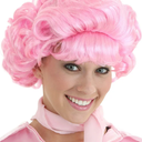 Fun Costumes Women's Grease Movie Frenchy Pink Bouffant Hairdo Wig | Vintage Movie Character Cosplay Costume Accessory, One Size 