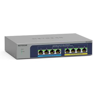 Netgear 8-Port Ultra60 PoE++ Multi-Gigabit (2.5G) Ethernet Plus Switch - 8 Ports - 2.5 Gigabit Ethernet - 2.5GBase-T - 3 Layer Supported - 270.50 W Power Consumption - 230 W PoE Budget - Twisted Pair