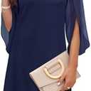 RUMIA Womens Cocktail Dresses Flutter Sleeve Wedding Guest Dresses for Women 2026 Trendy, XS