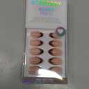 BTArtbox Press On Nails Short Almond - Tortoise Shell, Winter French Tip Press On Nails, Soft Gel Fake Nails Brown, Reusable Glue On Nails with Nail Glue in 16 Sizes, 32 Stick On Nail Kit