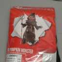 Morph Scary Pumpkin Costume With Pitchfork and Mask, Scary Halloween Costumes For Kids Pumpkin Costume Kids Reaper Costumes (Large)