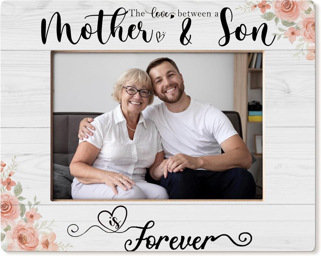 Mom Picture Frame 5x7, Mother Photo Frame, Mom Gift from Son, Mommy Gifts, Unique Mother Gifts