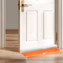 Sunolga 36" Linen Door Draft Stopper Blocks Hot and Cold Air with Removable Washable Cover for Bottom of Door, All-Season Seal for Noise, Wind, Door Sweep for Gaps Up to 3", Home Essentials, Beige