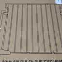 Cumbor 29.243" Baby Gate for Stairs, Wall-Mounted (Drill Required), Expandable No Bottom Bar Dog Gate, Auto Close Extra Wide Walk Thru, Pet & Toddler Proof Gate, Top & Bottom of Stairways (White)
