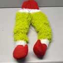 Christmas Elf Body Furry Green Head/Arm/Legs for Tree Decorations, Tree Topper, Ornaments, Party (Elf Legs)