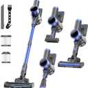 Cordless Vacuum Cleaner, 10 in 1 Powerful Suction Lightweight Vacuum Cleaner for Home, 45Mins Detachable Battery with LED Display Self-Standing Stick Vacuum for HardFloor/Carpet/Pet Hair