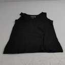 Hanes Women's Shirts, Womens Mini-Ribbed Cotton Tank Tops, Womens Sleeveless T-Shirts, Womens Tanks (Medium, Black)
