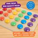 Nene Toys Wooden Color Matching Puzzle for Toddlers 2+ Years Montessori Pegboard Button Game with Wooden Nails & Cards Educational Toy for 2 3 Year Old Boys Girls Fine Motor Skill Learning