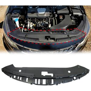 XQSMWF Radiator Support Cover Compatible with Kia Optima 2019 2020, Replace 86360D4500 86360D5500 Front Upper Bumper Grille Radiator Sight Shield Support Cover Trim